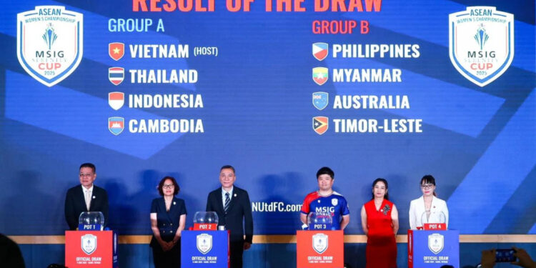 Indonesia Satu Grup dengan Vietnam dan Thailand di ASEAN Women’s Championship 2025
