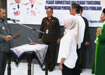 Bupati Pemalang Ingatkan Pejabat Baru Pegang Teguh Nilai Anti-KKN