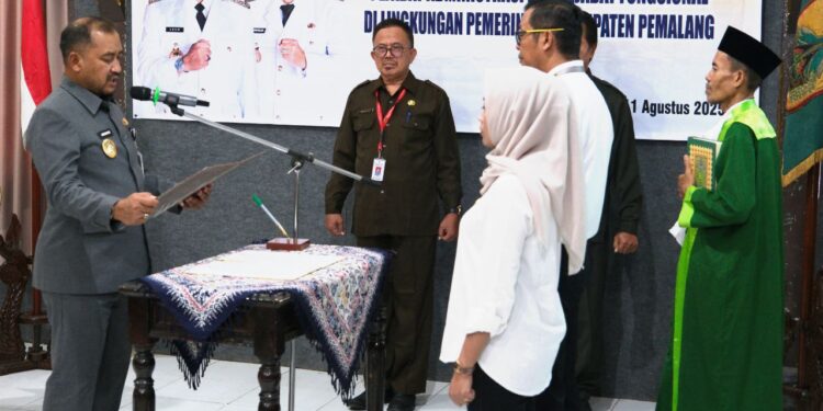Bupati Pemalang Ingatkan Pejabat Baru Pegang Teguh Nilai Anti-KKN