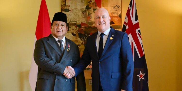 Presiden Prabowo dan PM Selandia Baru Perkuat Kemitraan Strategis di APEC 2025