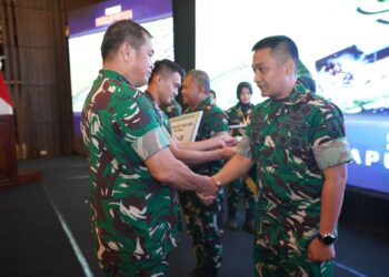 Kodim 0811/Tuban Raih Juara 1 Pembinaan Teritorial Terbaik di Apel Dansatkowil 2025