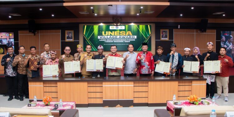 Unesa Village Awards 2025: Delapan Desa Adu Inovasi Pangan, Desa Lutan Mahakan Ulu Raih Juara 1