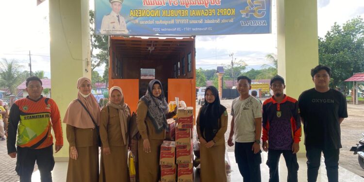 BPBD Balangan Salurkan Bantuan Logistik untuk Warga Terdampak Banjir di Kecamatan Juai