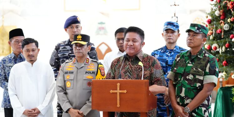Gubernur Sumsel Herman Deru Tinjau Pengamanan Natal dan Tahun Baru 2026 di Palembang